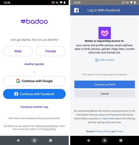 entrar no badoo pelo facebook|Badoo